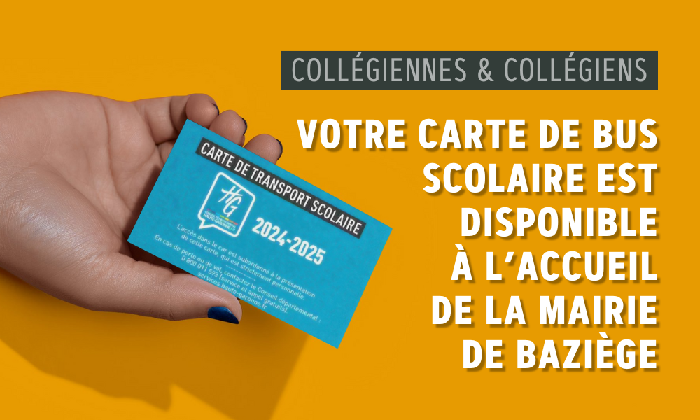 Carte de bus scolaire